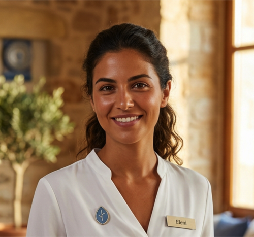 Eleni from Hotel Dionis reception