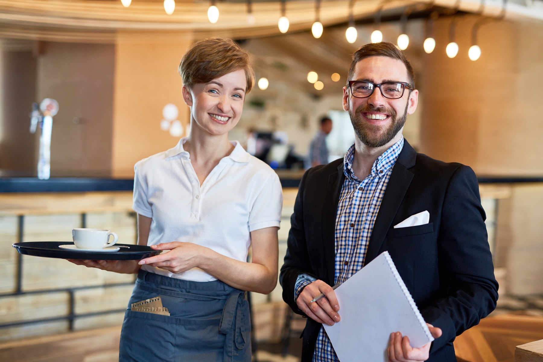 Friendly hotel restaurant team