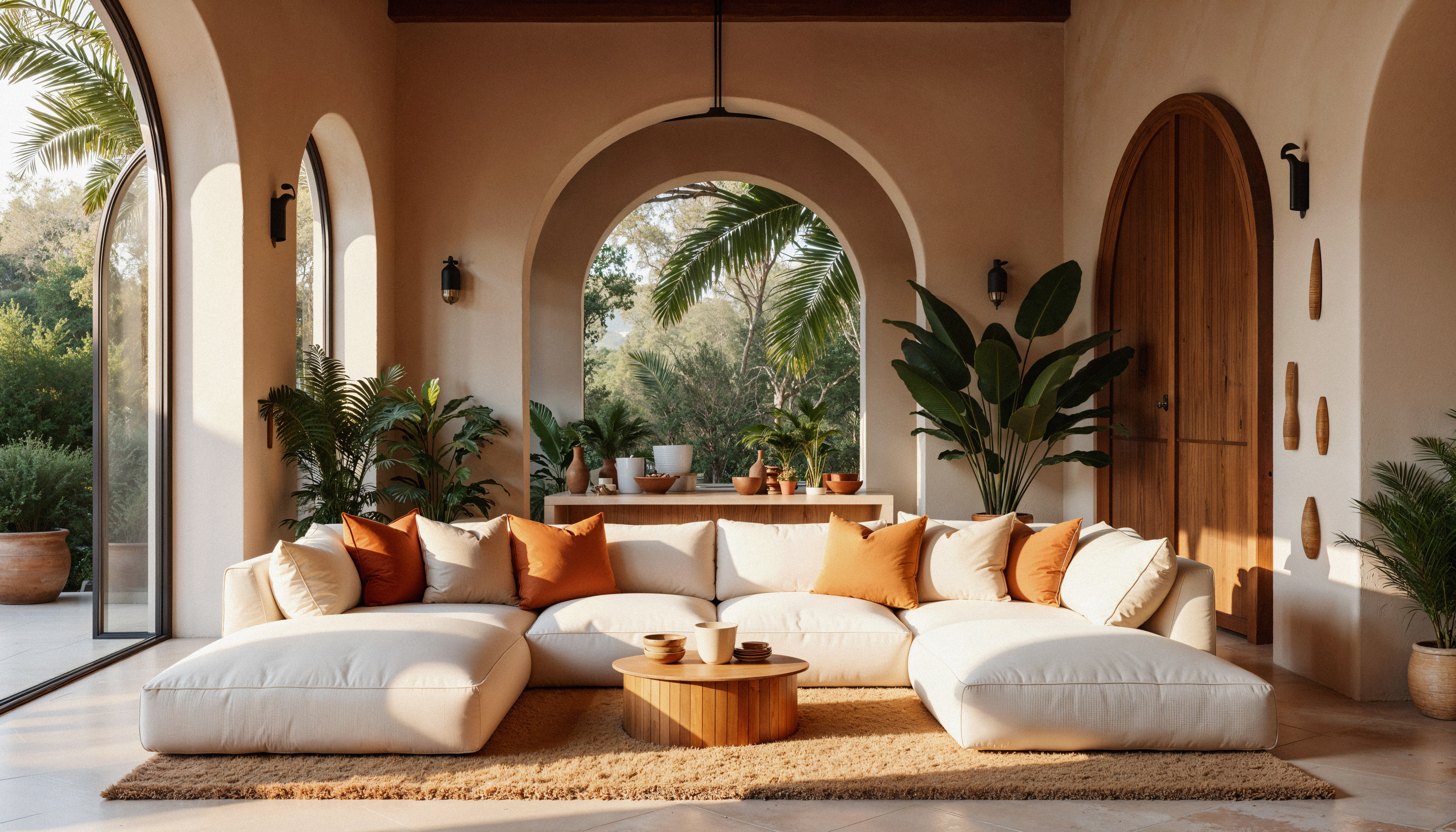Warm elegant living room