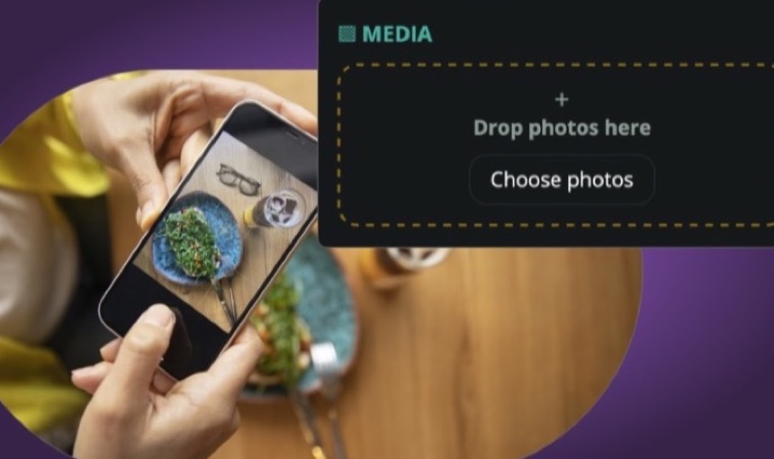 Upload photos to the Vidoya media panel